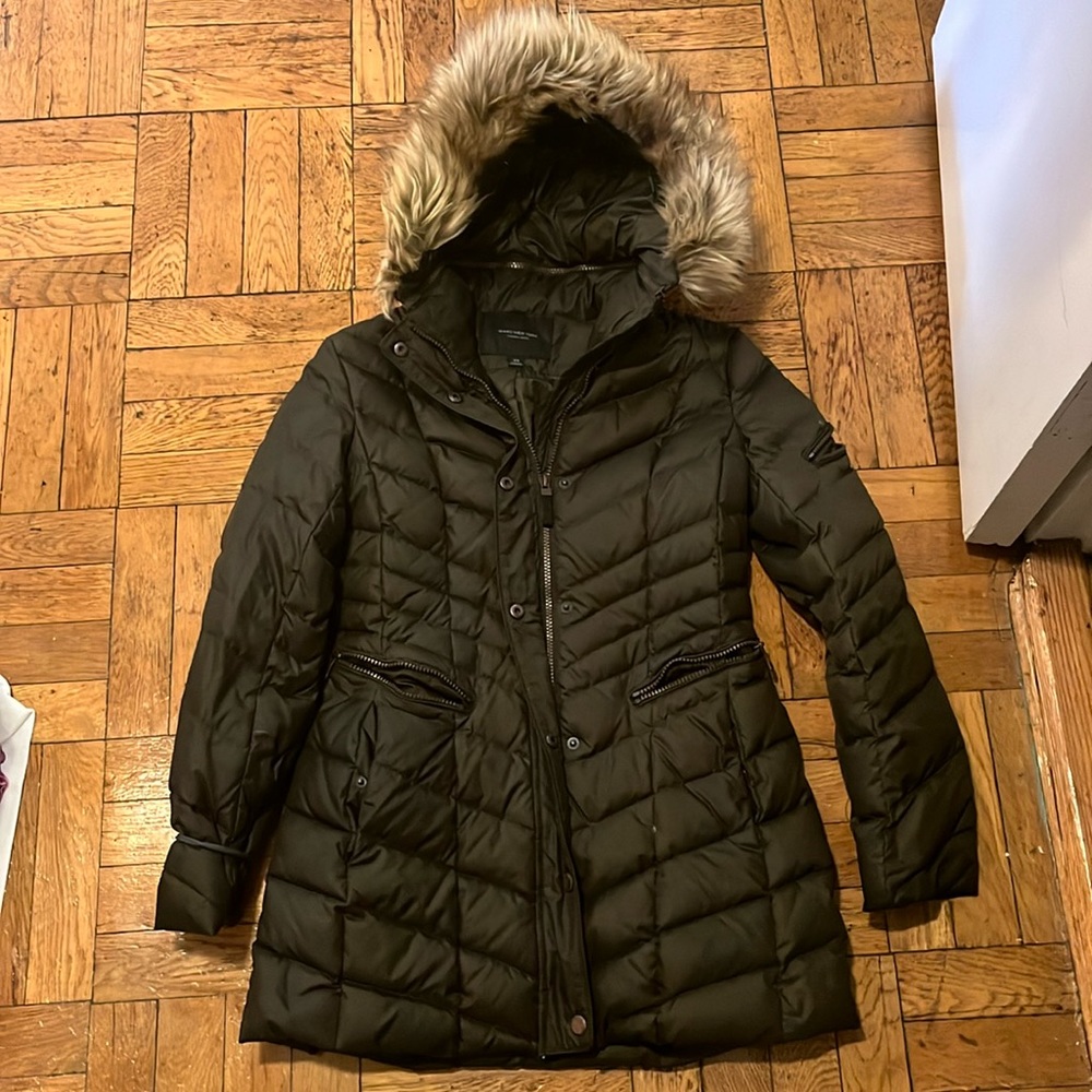 Marc New York Women’s Down Jacket With Fur Hood